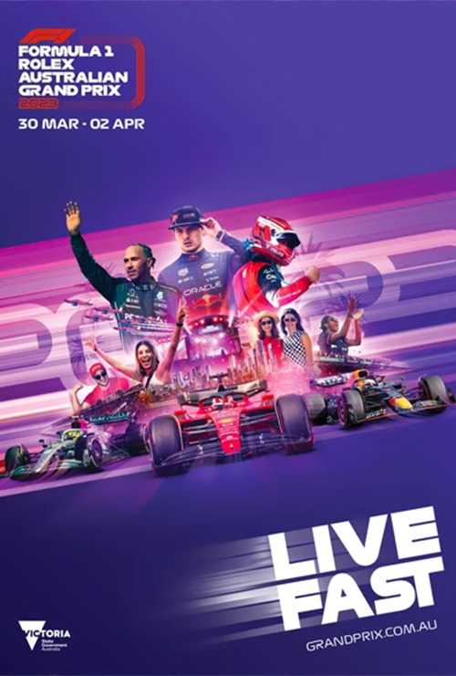 Formula 1 Australian Grand Prix racing event with F1 cars on track, motorsports streaming via Beast IPTV 4K provider
