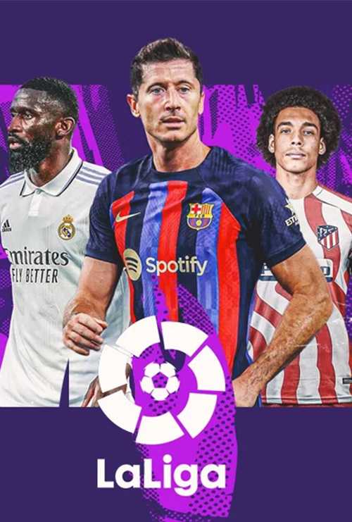 Spanish LaLiga football stars including Real Madrid and Barcelona players, available through Beast IPTV 4K streaming service