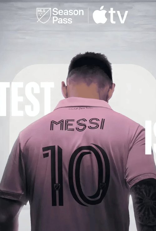 Lionel Messi in Inter Miami jersey number 10, MLS soccer matches streamed via Beast IPTV 4K provider